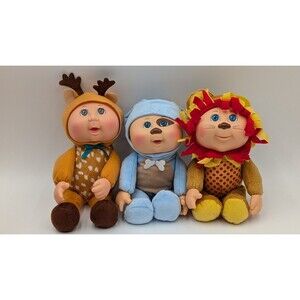 Cabbage patch kids cuties animal friends a lot of 3 Lion Puppy Deer